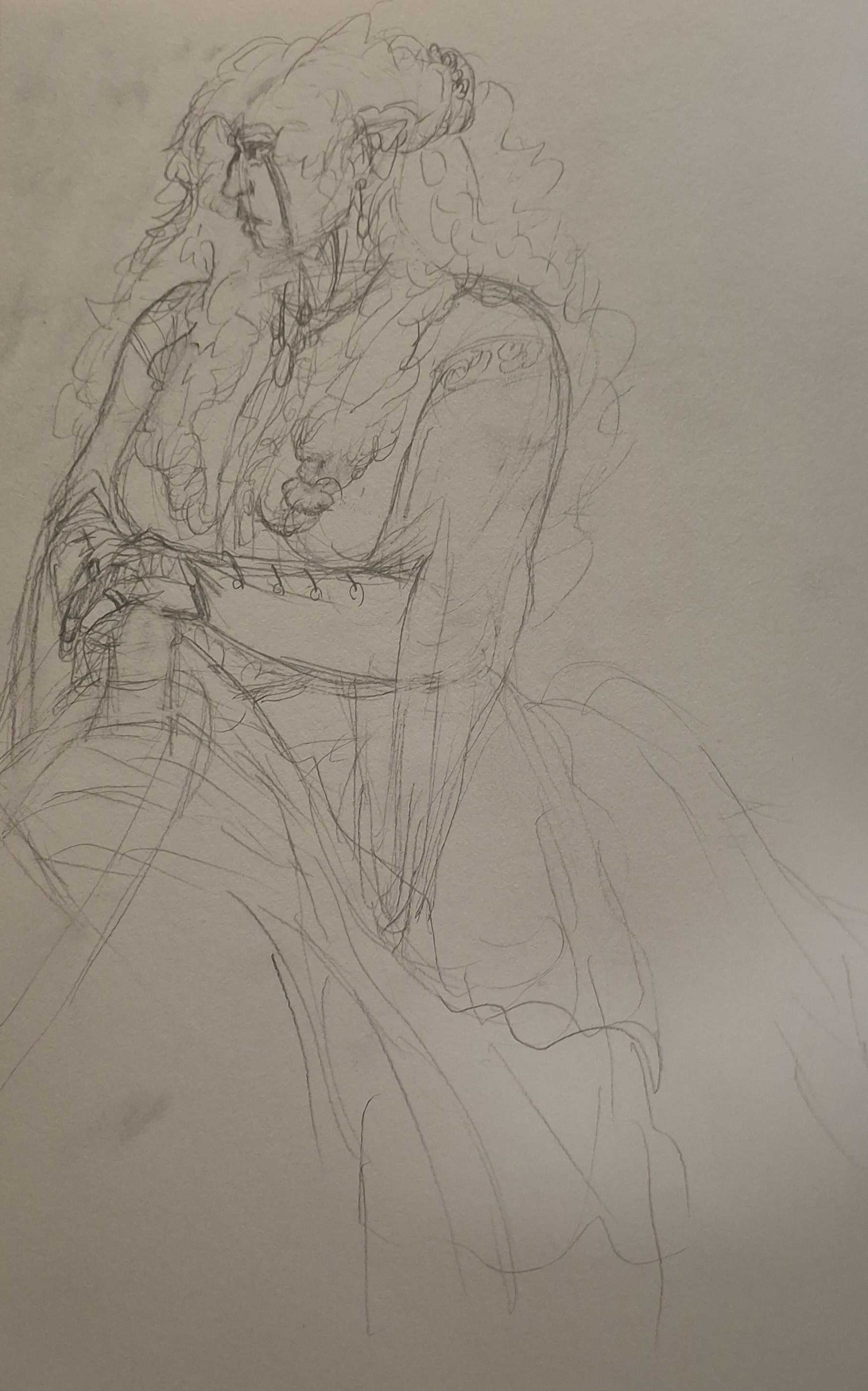 Image of a flag. A sword is pointed downwards, with ornamental spikes at the hilt resembling a sun or crown. Balanced from the guard are two scales, representing the Iudician Kingdom.